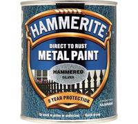 Direct to Rust Hammered Silver Metal Paint - 750ML Silver 750ml