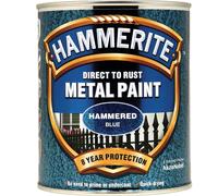 Hammerite Hammered Finish Metal Paint Blue 750ml