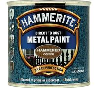 Hammerite Direct To Rust Metal Paint 250ml COPPER HAMMERED Finish 8 Yr Protect