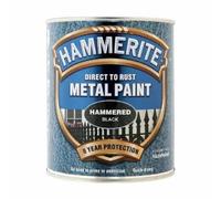 Hammerite Metal Paint - Hammered Black 750ml