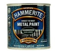 Hammerite - Metal Paint Hammered 250ml - Dark Green