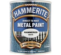 Hammerite Metal Paint Hammered 750ml White by Hammerite