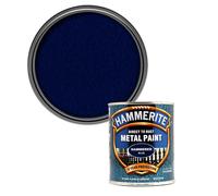 ICI Hammerite 5092938 Direct to Rust Metal Paint - Hammered Blue Finish 750ML