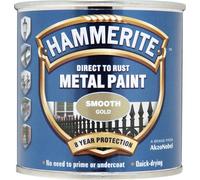 Hammerite Metal Paint Smooth 250ml Gold