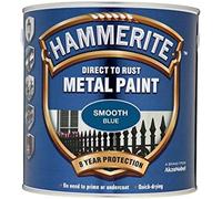 ICI Hammerite 5092826 Direct to Rust Metal Paint - Smooth Blue Finish 750ML