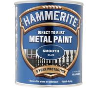 ICI Hammerite 5092826 Direct to Rust Metal Paint - Smooth Blue Finish 750ML