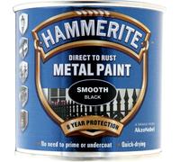 Smoothrite Black Direct TO Rust Gloss Paint 250ml Tin Black 250ml