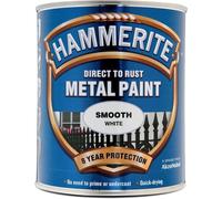 Smoothrite White Direct TO Rust Gloss Paint 750ml Tin White 750ml