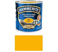 Hammerite metal protective paint rust protection 250ml glossy Color choice NEW TOP PRICE (Glossy Yellow)