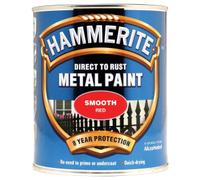 Direct to Rust Smooth Red Metal Paint - 750ML - Red - Hammerite
