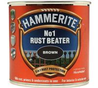 Hammerite No.1 Rust Beater 3 In 1 Protection Brown Paint Quick Drying 250Ml