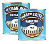 Hammerite Radiator Paint Satin White 1 Litre tin