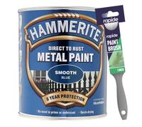 Hammerite Smooth Blue 750Ml With 1" Paint Brush