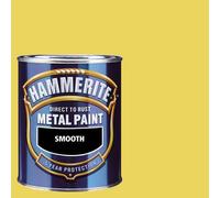 Hammerite - Smooth Direct To Rust - 750Ml - Dazzling Yellow