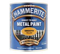 Hammerite - Smooth Direct To Rust Metal Paint - 5 Litres - Yellow