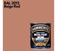 Hammerite Smooth Direct To Rust Metal Paint 750Ml Ral 3012