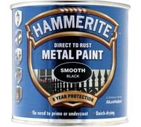 Smoothrite Black Direct TO Rust Gloss Paint 250ml Tin Black 250ml