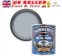 Hammerite Direct to Rust Metal Paint - Smooth Silver Finish 750ML