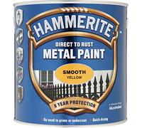 Hammerite Smooth Direct To Rust Metal Paint Yellow 2.5L