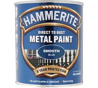ICI Hammerite 5092826 Direct to Rust Metal Paint - Smooth Blue Finish 750ML
