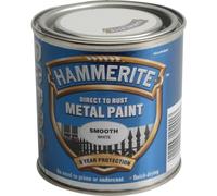Hammerite 5084857 Direct To Rust Smooth Finish Metal Paint White 250Ml