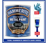 Hammerite Direct to Rust Metal Paint Smooth Finish 750ml, Gold, Metal Paint