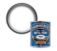 Hammerite SMOOTH WHITE Direct to Rust Metal Paint 750ml