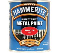 Direct to Rust Smooth Red Metal Paint - 750ML - Red - Hammerite