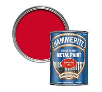 Direct to Rust Smooth Red Metal Paint - 750ML - Red - Hammerite