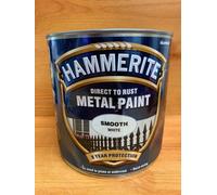 Hammerite Direct to Rust Smooth Finish Metal Paint White 2.5 Litre