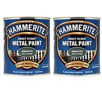 Hammerite Smooth Wild Thyme Direct To Rust Paint For Metal Restore 750ml x 2