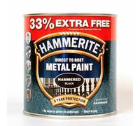 Hammerite Smoothrite Black | Protective Smooth Finish Metal Paint