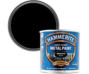 Hammerite Smoothrite Black | Protective Smooth Finish Metal Paint