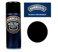Hammerite Direct to Rust Smooth Finish Aerosol Black 400ml