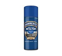 Hammerite Spray Paint for Metal. Direct to Rust Exterior Blue Metal Paint, Smooth Finish. Corrosion Resistant Blue Gloss Paint and Rust Remover, 8 Year Protection - 400ml Aerosol 0.5 SqM Coverage