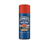 Hammerite Spray Paint for Metal. Direct to Rust Exterior Red Metal Paint, Smooth Finish. Corrosion Resistant Red Gloss Paint and Rust Remover, 8 Year