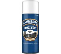 Hammerite Spray Paint for Metal. Direct to Rust Exterior White Metal Paint, Smo