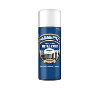 Hammerite Spray Paint for Metal. Direct to Rust Exterior White Metal Paint, Smooth Finish. Corrosion Resistant White Gloss Paint and Rust Remover, 8