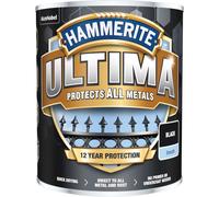 Hammerite Ultima Metal Paint Smooth Black 750ml