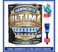 Ultima Metal Paint Smooth Brown 750ML