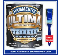Ultima Metal Paint Smooth Dark Grey 750ML