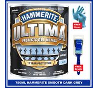 Ultima Metal Paint Smooth Dark Grey 750ML