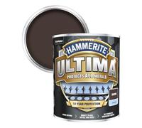 Hammerite Ultima Metal Paint Smooth Brown RAL 8017. #M