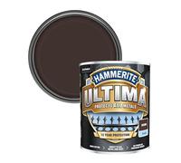 Hammerite Ultima Smooth Metal Paint, Weatherproof, Rust Protection, Quick Drying, Long Lasting, Smooth Finish, Ideal for Gates, Railings, Doors, Windows & Grills, 750ml (Brown, Pack of 1 Tin)