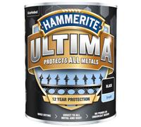 Hammerite Ultima Metal Paint Smooth Black 750ml