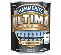Hammerite Ultima Smooth Metal Paint - 750ml - White, (Pack of 1), HMMUMSWH750