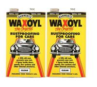 Hammerite Waxoyl Rustproofing For Cars Refill Can Clear 5L Pack Of 2