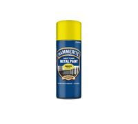Hammerite Yellow Direct To Rust Smooth Aerosol Quick Drying 400ml Metal Paint