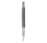 Hammerless Automatic Center Punch Tool, Spring-Loaded Nail Set for Metal and Wood, Adjustable Marking 3500-5000 PSI, Silver, 1/16-3/16 in (C)