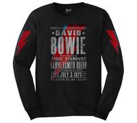 Hammersmith Odeon Sleeve Print Long-Sleeved T-Shirt David Bowie Black S